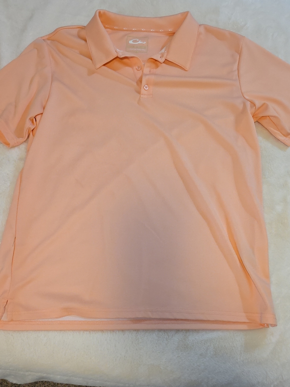 Drake Men's Polo Shirt Peach
